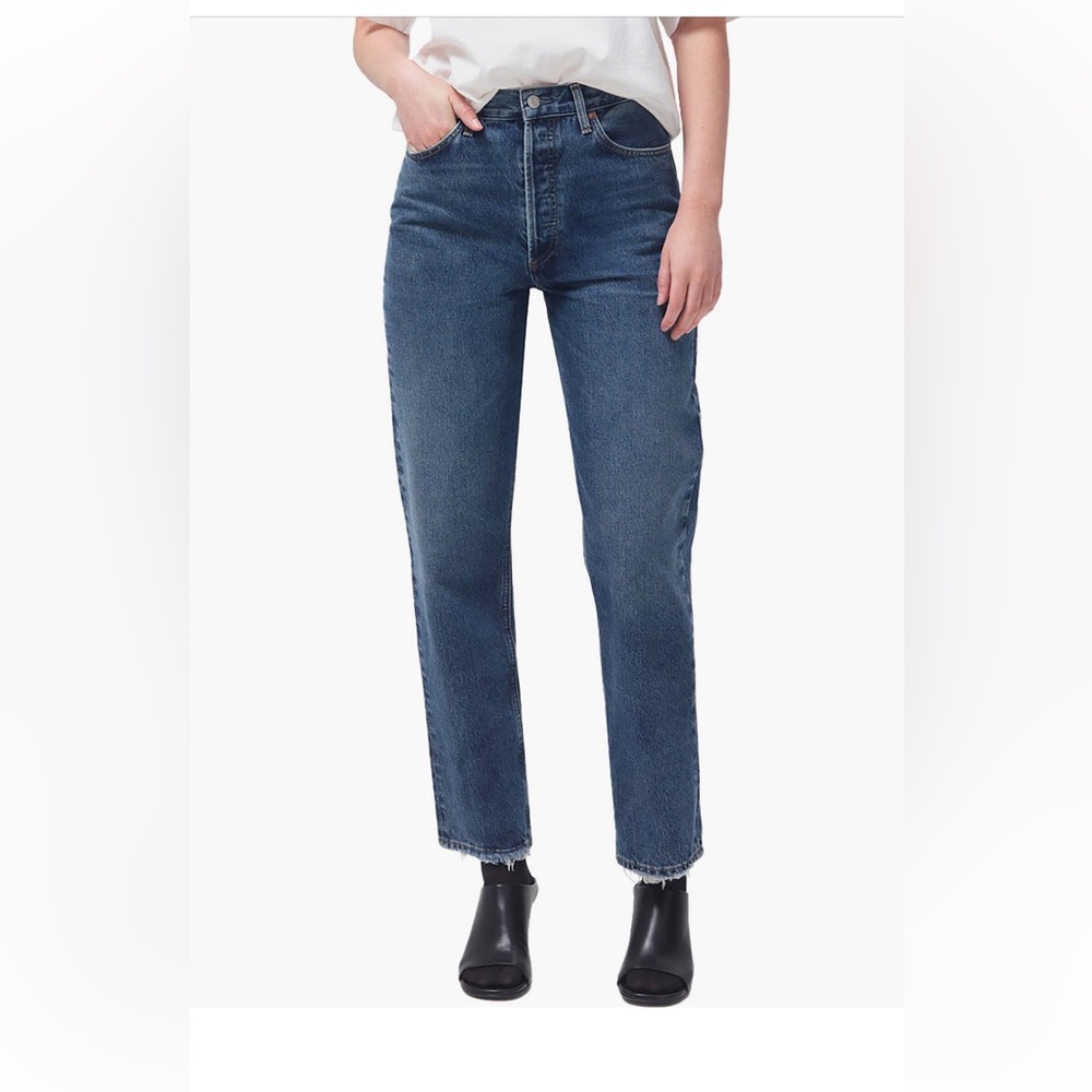 Agolde 90’s pinch waist straight leg organic cotton baggy jeans